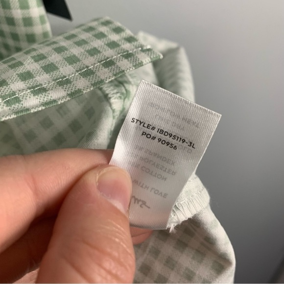 Lulus Happy Chance Green Gingham Square Neck Mini Dress Tank NWT New Large L - Picture 6 of 12